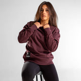 Sweat col rond unisexe | Cicero | red brown
