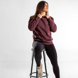 Sweat col rond unisexe | Cicero | red brown