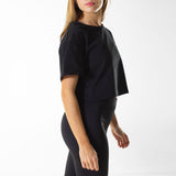 T-shirt Femme Crop top | Cicero | Black