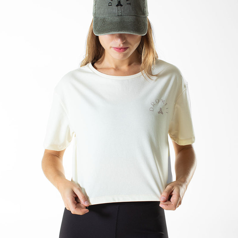 T-shirt Femme Crop top | Cicero | Light Vanilla