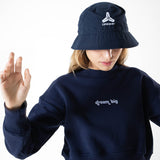 Sweat crop top | Navy | Dream big