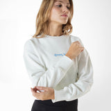 Sweat crop top | Snow white | Dream big