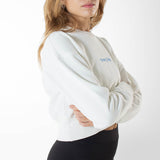 Sweat crop top | Snow white | Dream big