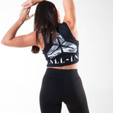 Débardeur crop & côtelé | ALL-IN | Black