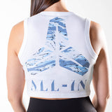 Débardeur crop & côtelé | ALL-IN | White