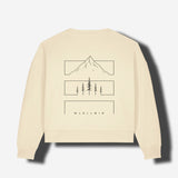 Sweat Col Rond Crop Femme | MJOLLNIR | Honey Paper