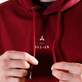 Sweat à capuche Unisexe | ALL-IN | Burgundy