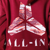 Sweat à capuche Unisexe | ALL-IN | Burgundy