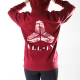 Sweat à capuche Unisexe | ALL-IN | Burgundy