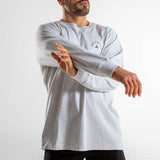 T-shirt Heavy manches longues Unisexe | Cicero | Cool heather Grey