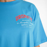 T-Shirt Femme Light crop & Oversize | Aqua blue | University