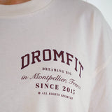 T-Shirt Femme Light crop & Oversize | Natural raw | University