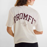 T-Shirt Femme Light crop & Oversize | Natural raw | University