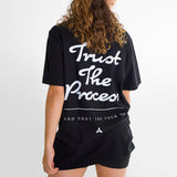 T-shirt Unisexe Light Oversize | Trust the process | Black