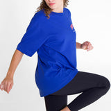 T-Shirt Heavy Oversize Unisexe | Worker Blue | University