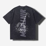 T-Shirt Oversize Unisexe Washed | MJOLLNIR | Black