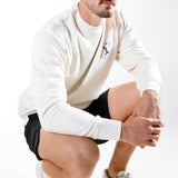 Sweat col rond Unisexe | Weightlifting club | Ecru