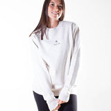 Sweat col rond Unisexe | ALL-IN | White Fleck