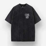 T-Shirt Oversize Washed Cool Kid | "The Cool kid club members" | Black