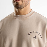 Sweat col rond Oversize unisexe | Route 66 | Sand Washed