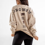 Sweat col rond Oversize unisexe | Route 66 | Sand Washed