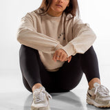 Sweat col rond Oversize unisexe | Route 66 | Sand Washed