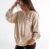 Sweat col rond Oversize unisexe | Route 66 | Sand Washed