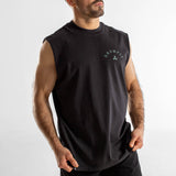 Heavy Faded Tank Unisexe | Route 66 | Black