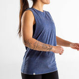 Tank Unisexe wide open | Cicero | Blue stone