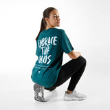 T-shirt Unisexe Light Oversize | Embrace the chaos | Glazed Green