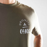 T-shirt Unisexe Light Oversize | Embrace the chaos | Kaki
