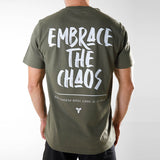 T-shirt Unisexe Light Oversize | Embrace the chaos | Kaki