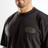 T-shirt Oversize Heavy Faded Unisexe | Route 66 | Black