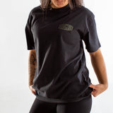 T-shirt Oversize Heavy Faded Unisexe | Route 66 | Black
