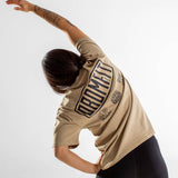 T-shirt Oversize Heavy Faded Unisexe | Route 66 | Khaki