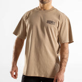 T-shirt Oversize Heavy Faded Unisexe | Route 66 | Khaki