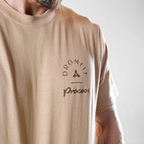 T-shirt Unisexe Light Oversize | Trust the process | Latte