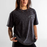 T-Shirt Oversize unisexe | Route 66 | Black Washed