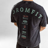 T-Shirt Oversize unisexe | Route 66 | Black Washed