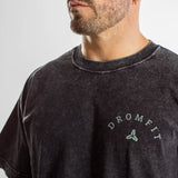 T-Shirt Oversize unisexe | Route 66 | Black Washed