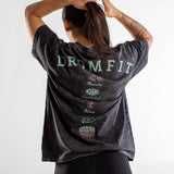 T-Shirt Oversize unisexe | Route 66 | Black Washed