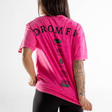 T-Shirt Oversize unisexe | Route 66 | Pink Washed
