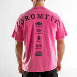 T-Shirt Oversize unisexe | Route 66 | Pink Washed