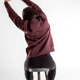 Sweat col rond unisexe | Cicero | red brown