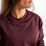 Sweat col rond unisexe | Cicero | red brown