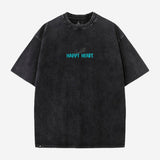 T-Shirt Unisexe Oversize Black Washed "Training Club" | Happy Hearts | DROMFIT