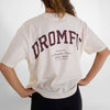 T-Shirt Femme Light crop & Oversize | Natural raw | University
