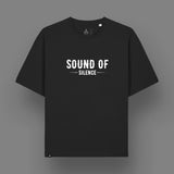 T-Shirt Oversize Léger Unisexe | Sound Of Silence | Black