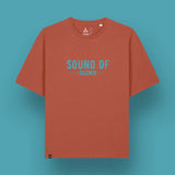 T-Shirt Oversize Léger Unisexe | Sound Of Silence | Heritage Brown