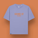 T-Shirt Oversize Léger Unisexe | Sound Of Silence | Violet